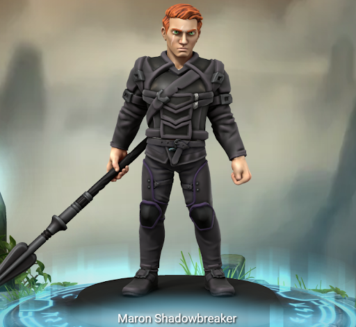 Hero Forge Model of Maron Shadowbreaker (1702 DR)